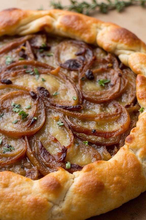 savory caramelized onion tart