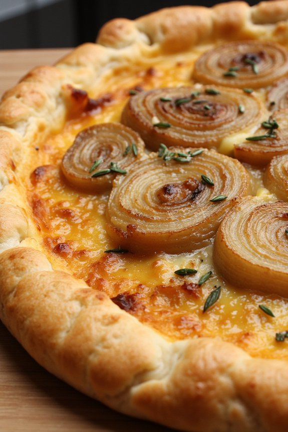 savory caramelized onion tart
