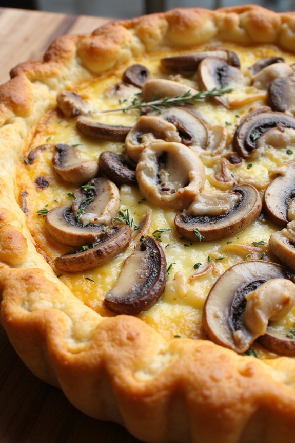 savory mushroom quiche recipe