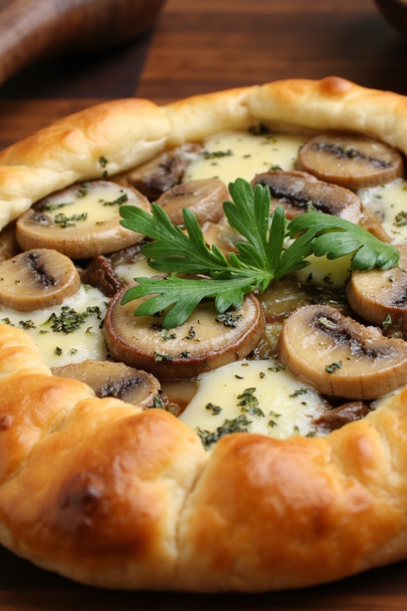 savory mushroom thyme tart