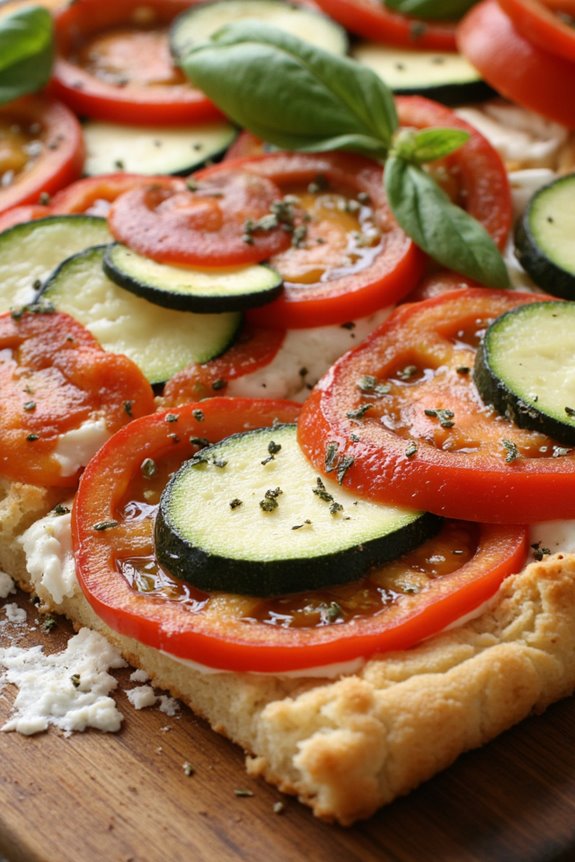 savory summer vegetable tart