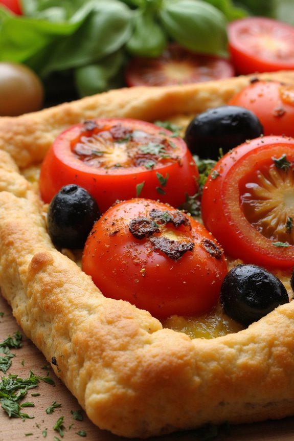 savory tomato olive salad