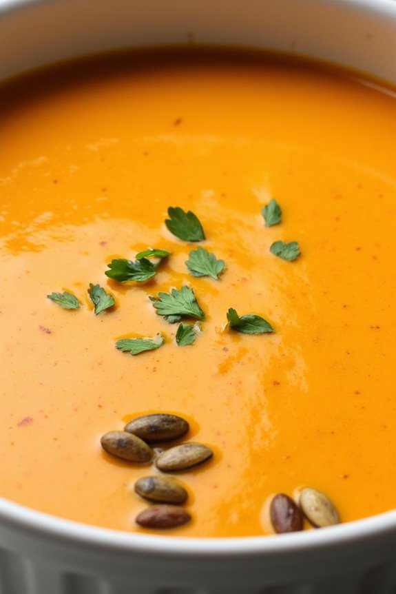 savory vegetarian carrot bisque