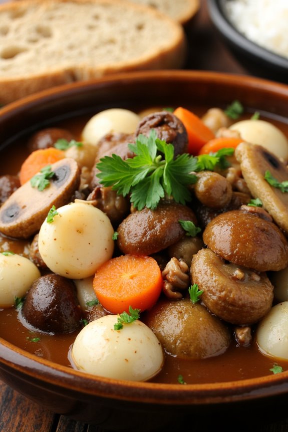 savory vegetarian french dish