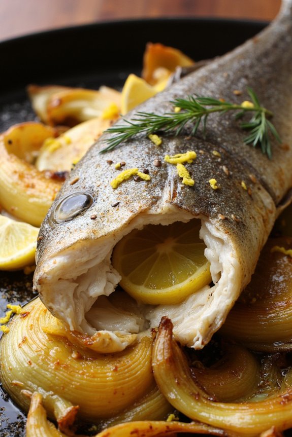 sea bass with fennel elegance