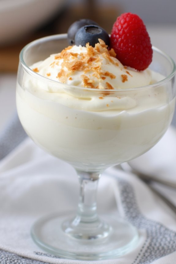 silky coconut mousse delight