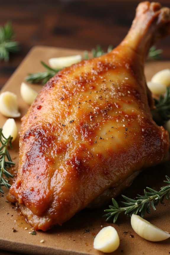 slow cooked flavorful duck confit