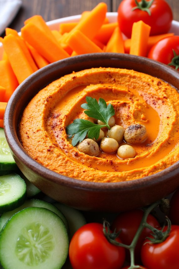 smoky creamy roasted hummus