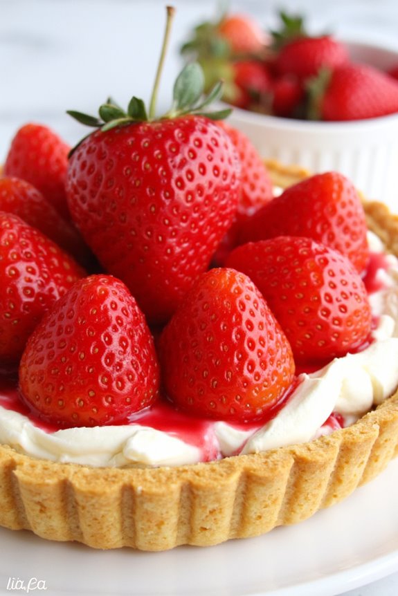 strawberry cream cheese tart