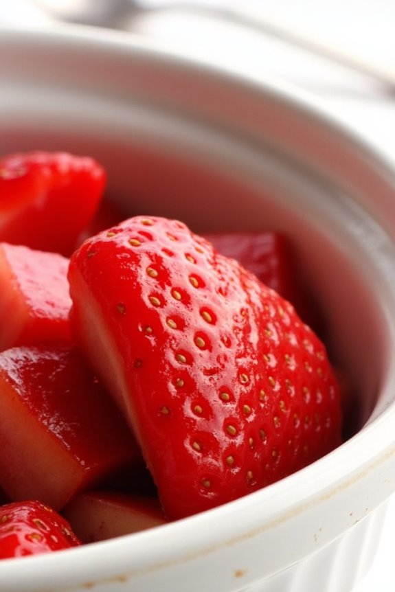 strawberry rhubarb summer compote