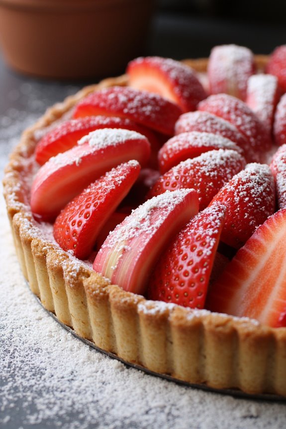 strawberry rhubarb tart recipe