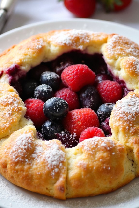 summer berry custard dessert