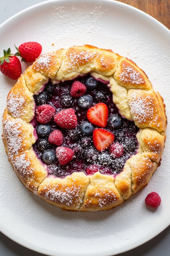 summer berry custard dessert