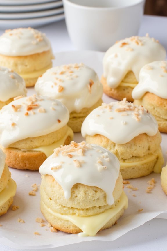 tropical coconut profiteroles recipe
