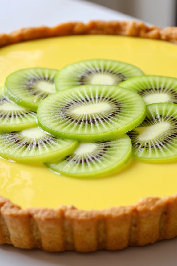 tropical kiwi lime tart