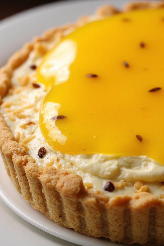 tropical passion fruit tart