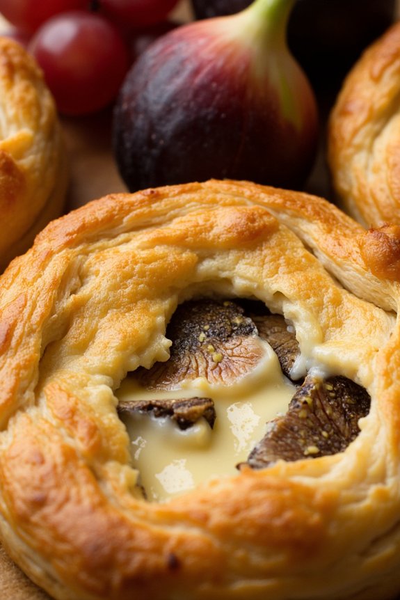 truffled brie wrapped pastry