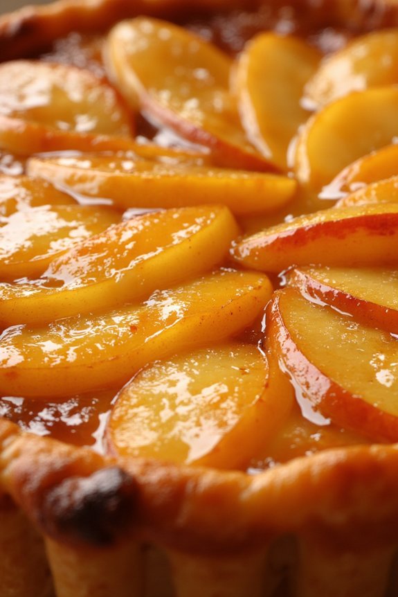 upside down caramelized apple tart