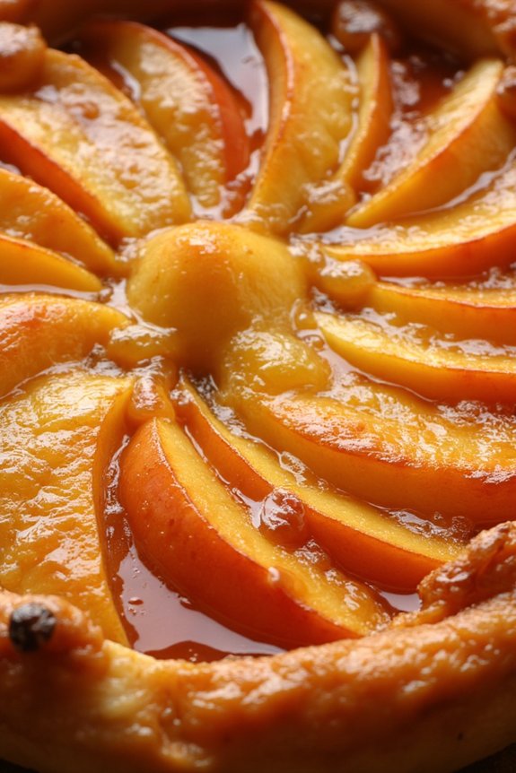 upside down caramelized apple tart