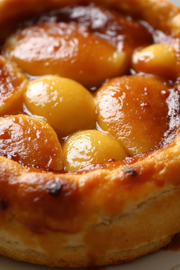 upside down caramelized apple tart