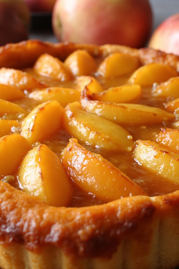 vegan caramelized apple tart