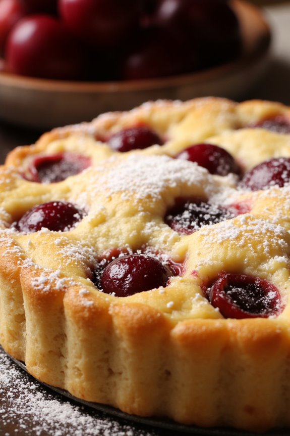 vegan clafoutis with fruit