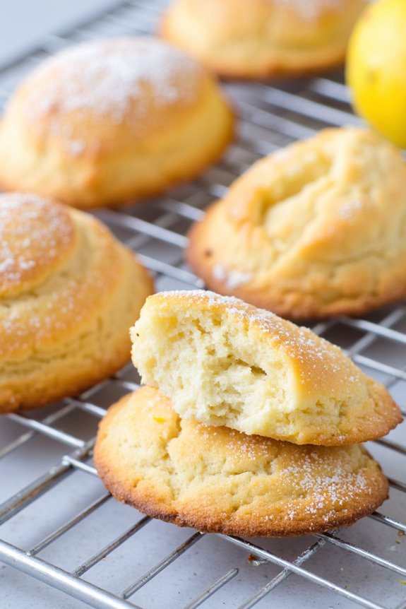vegan shell shaped sponge cakes