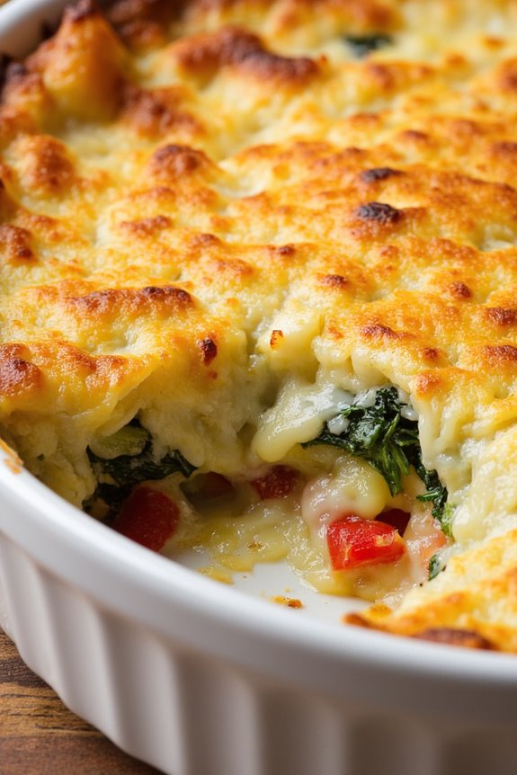 vegetarian cheesy potato gratin