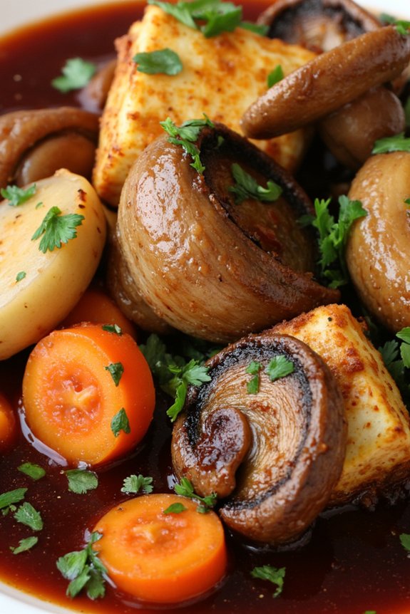 vegetarian coq au vin