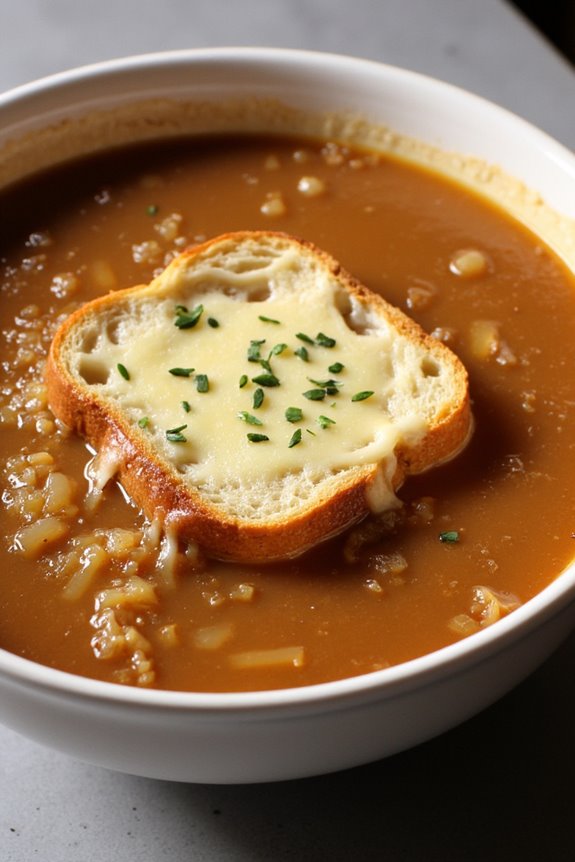 vegetarian french onion soup