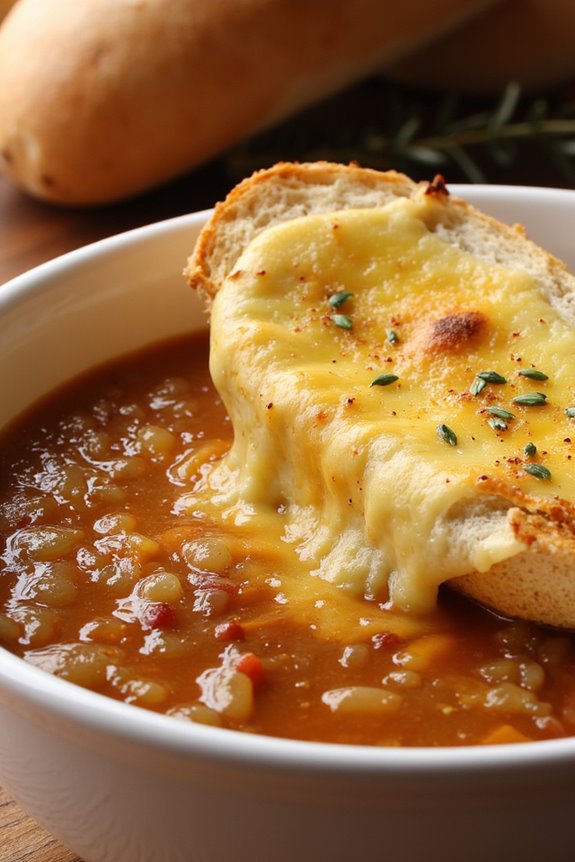 vegetarian french onion soup