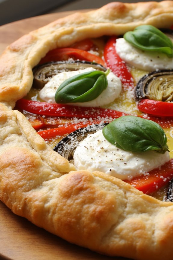 vegetarian mediterranean pastry tart
