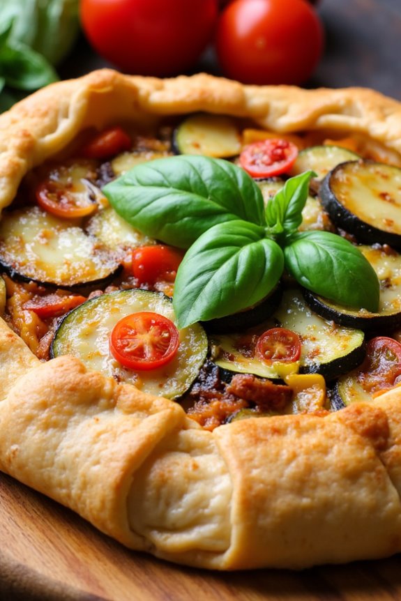 vegetarian ratatouille tart delight