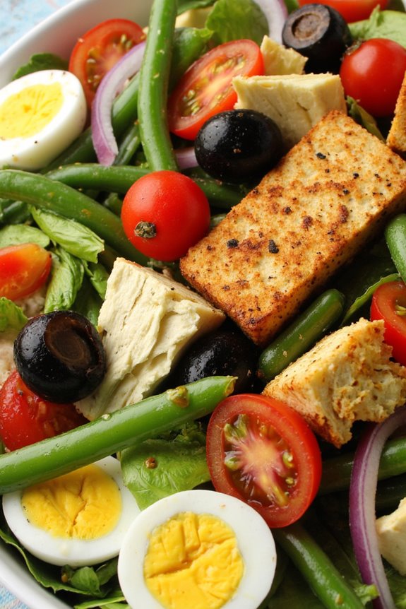 vegetarian salade ni oise delight