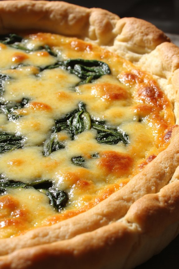 vegetarian spinach quiche recipe