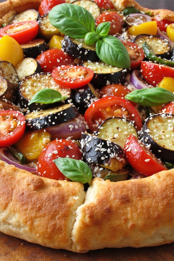 vegetarian summer vegetable tart