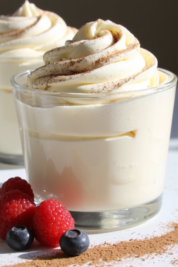 velvety vanilla bean mousse
