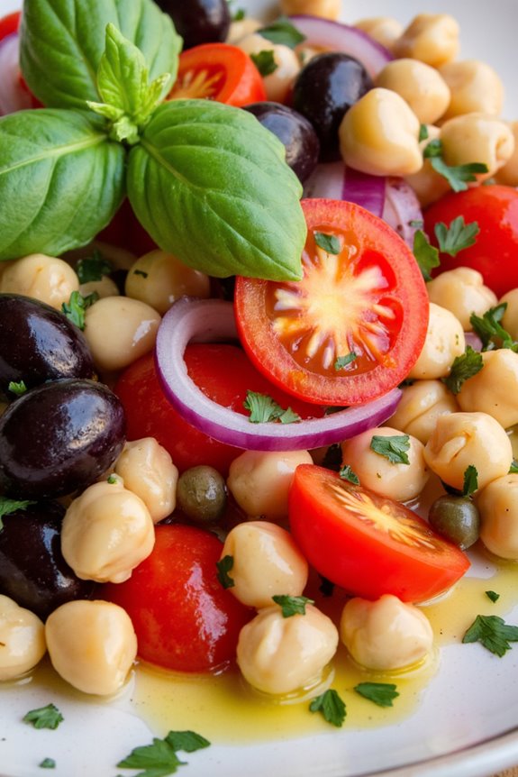 vibrant nutritious chickpea salad