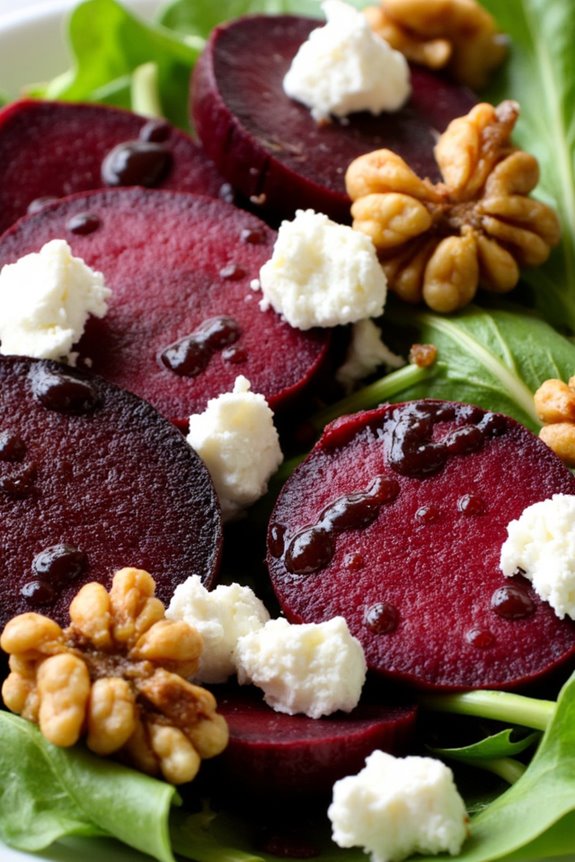 vibrant roasted beet salad