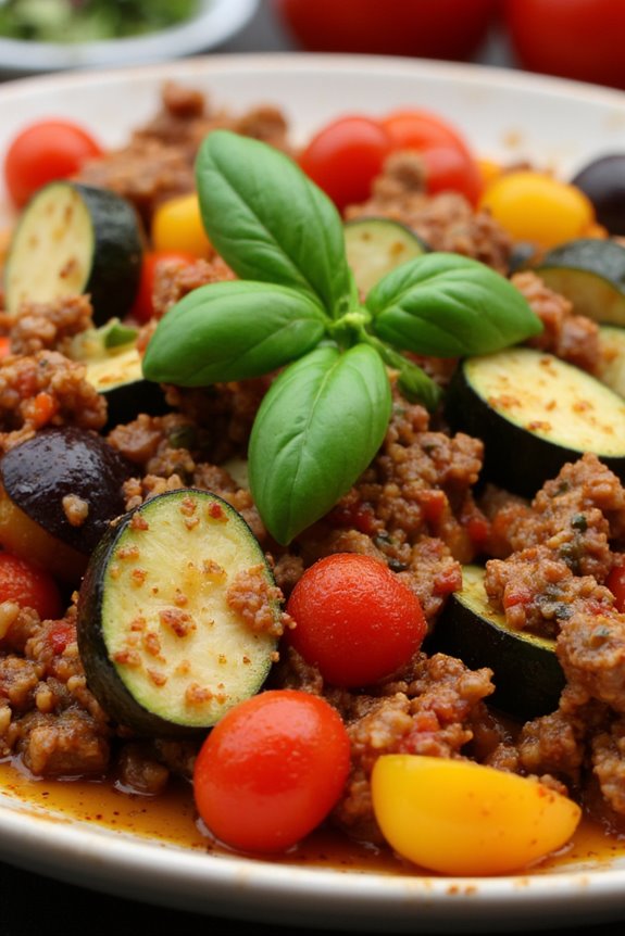 vibrant vegetable medley dish