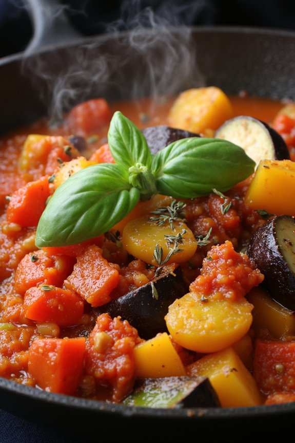 vibrant vegetable medley stew