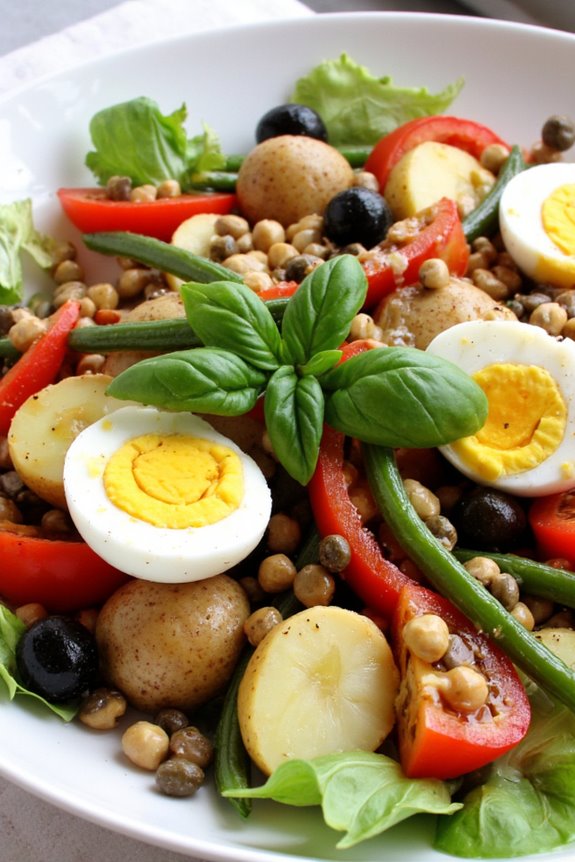 vibrant vegetarian french salad