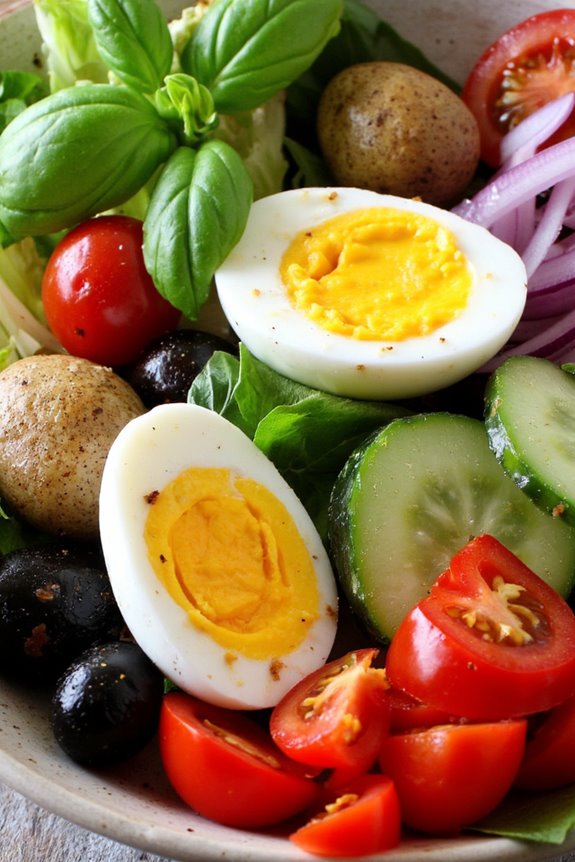 vibrant vegetarian ni oise salad