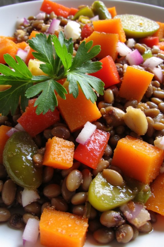 warm lentil salad recipe