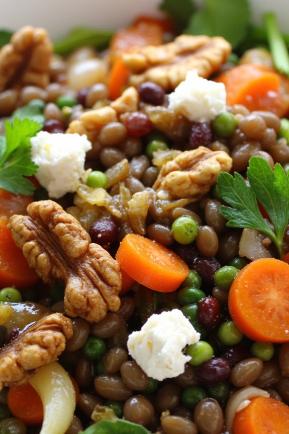 warm lentil salad recipe