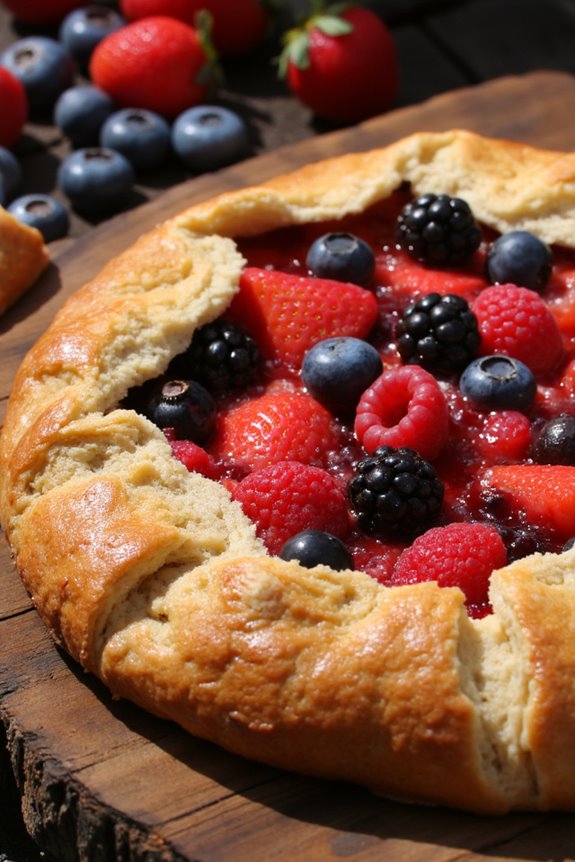 whole wheat berry galettes