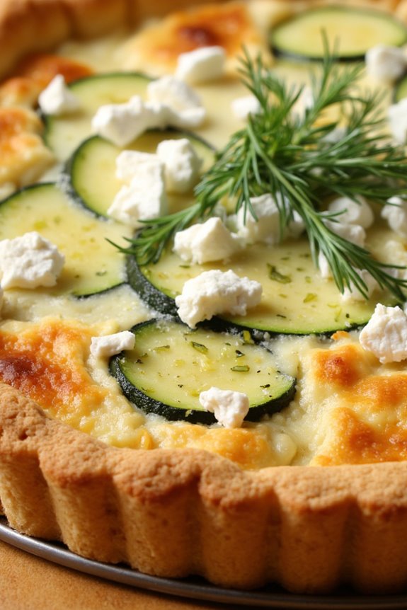 zucchini feta quiche recipe