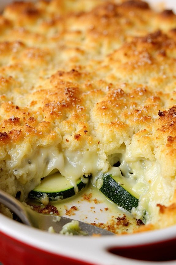 zucchini goat cheese gratin delight