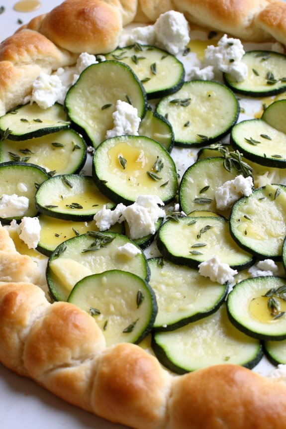 zucchini goat cheese tart recipe